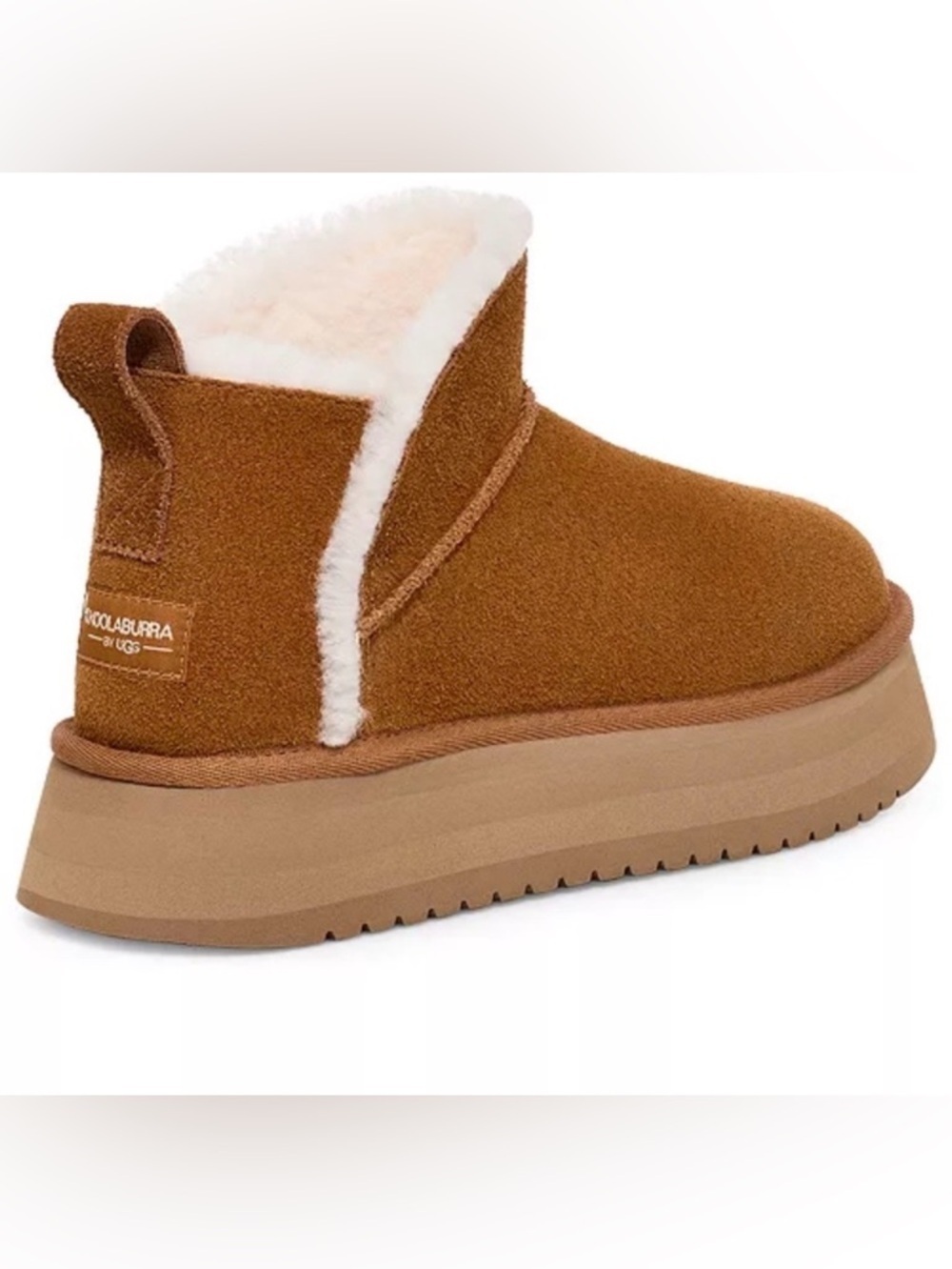 New Koolaburra by UGG Brown Suede Ankle Koola Mini Platform Boots Size 8